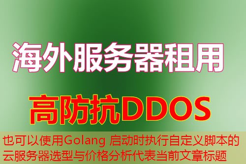 Golang 启动时执行自定义脚本的云服务器选型与价格分析