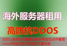 如何查看当前所有挂载点并管理Linux存储设置-韩国服务器
