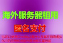 Overlay2是什么及其在网络虚拟化中的应用和优势-韩国服务器